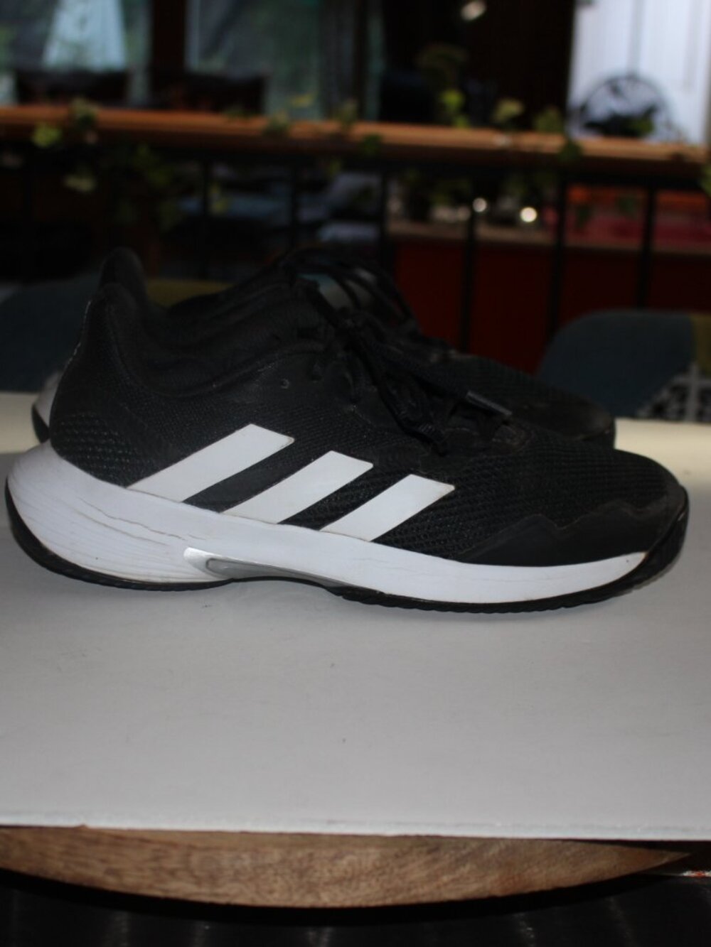Adidas Court Jam Control Tennis Shoes Sz 8 W Black White